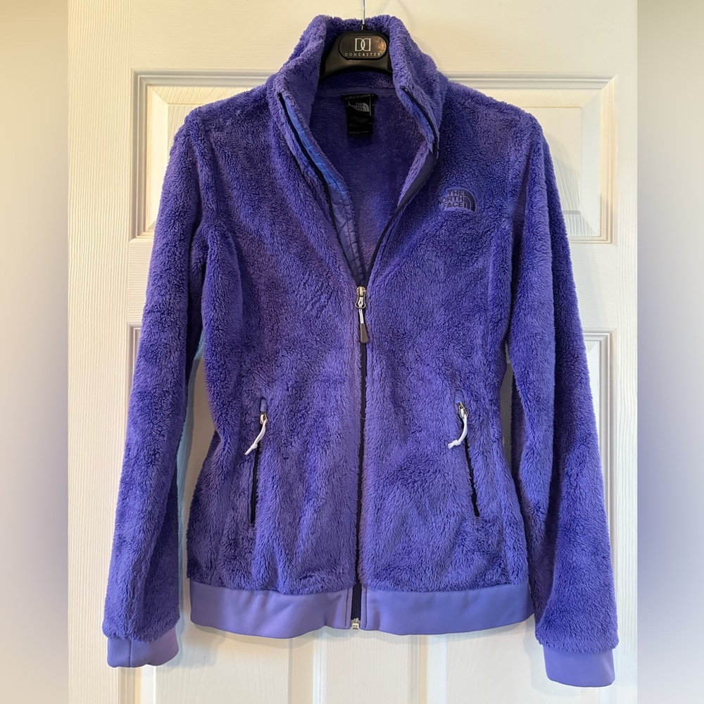 The North Face Purple Fuzzy Full-Zip Jacket Size XS